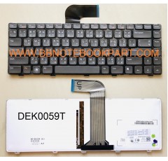 Dell Keyboard คีย์บอร์ด Inspiron 14R 14V / N4110 N4120 N4040 N4050 / M4040 M4050 / N4320 / Vostro 1440 1445 1450 1540 1550 2420 2520 3350 3420 3450 3460 3550 3560 V131 / N5050 M5050 M5040 N5040 N5420 / Inspiron 15R 5520 7520 (Back light) ภาษาไทย อังกฤษ
